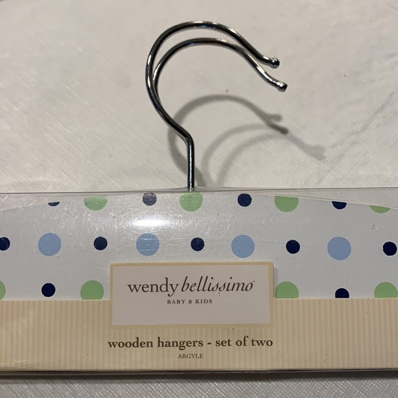 NIB Wooden Hangers Baby and Kids by Wendy Bellissimo - Picture 6 of 10